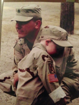 Kevin and our oldest son Lee prior to Kevin's second combat deployment.